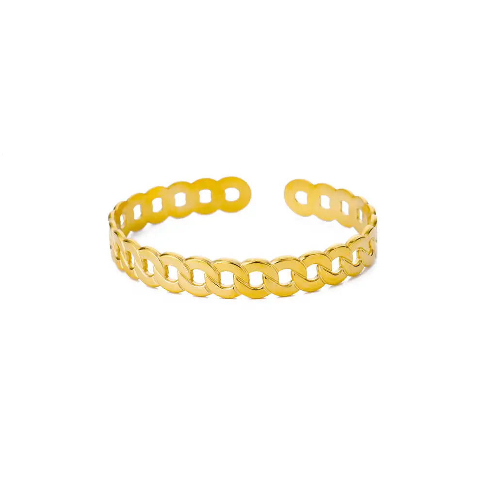 Bracelet manchette fleur Bracelet pour femmes Couleur or Flora Bracelets en acier inoxydable Casting Esthétique Couple Bracelet Bijoux pulseras
