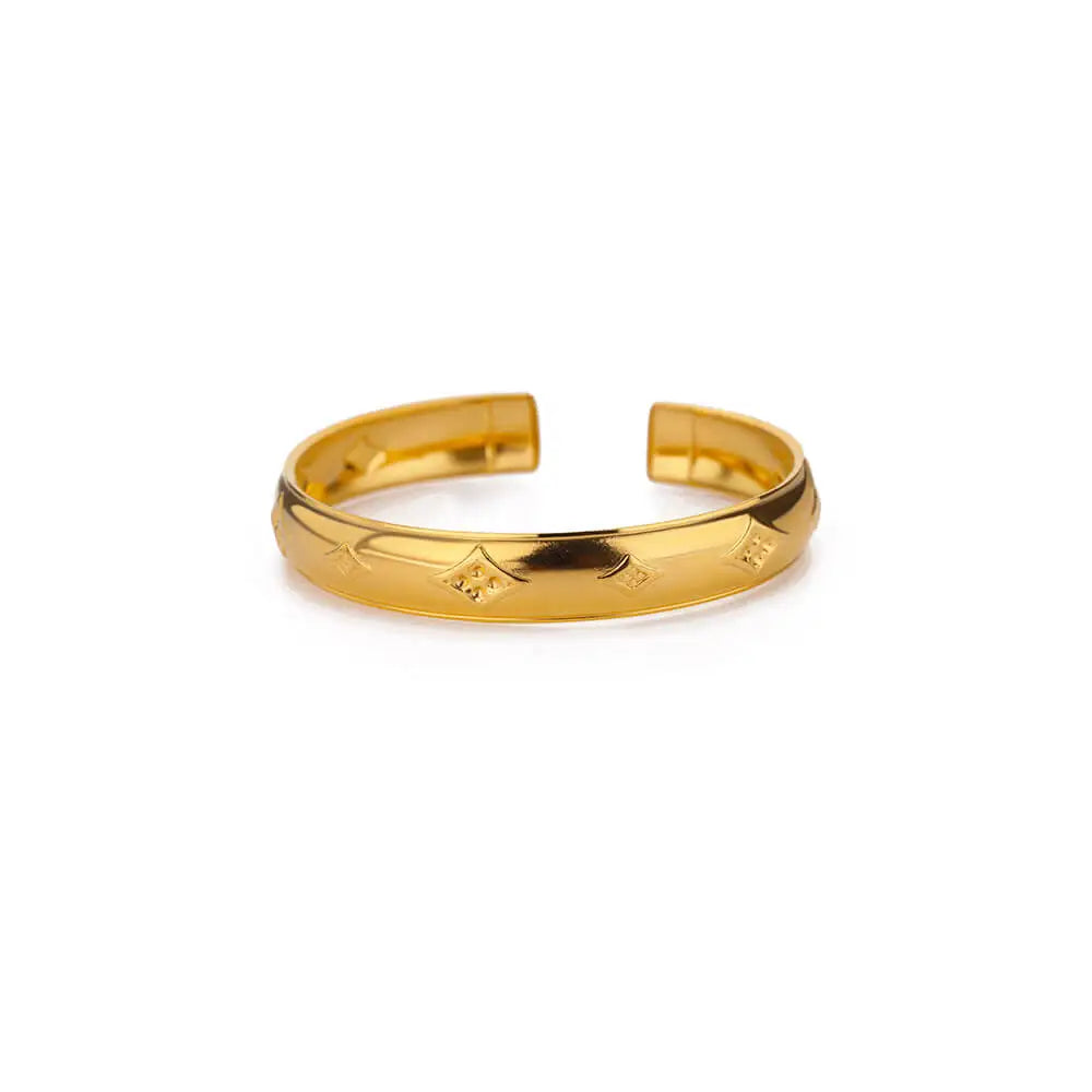 Bracelet manchette fleur Bracelet pour femmes Couleur or Flora Bracelets en acier inoxydable Casting Esthétique Couple Bracelet Bijoux pulseras